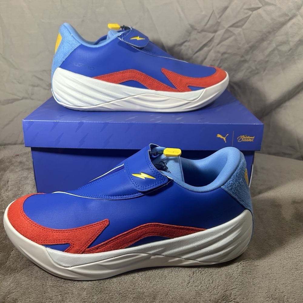 PUMA All-Pro Nitro Childhood Dreams Blue Orange Men's Size 11 379291-01
